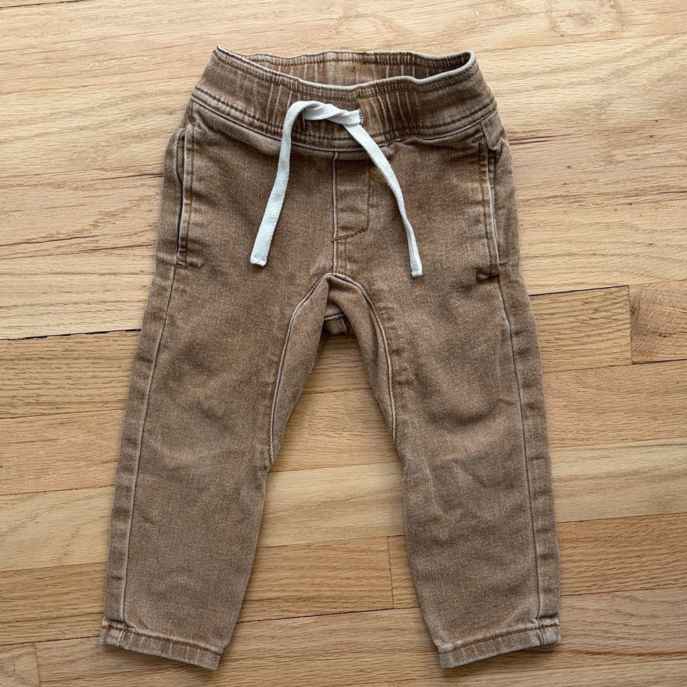 Kids Casual Tan Jogger Pants